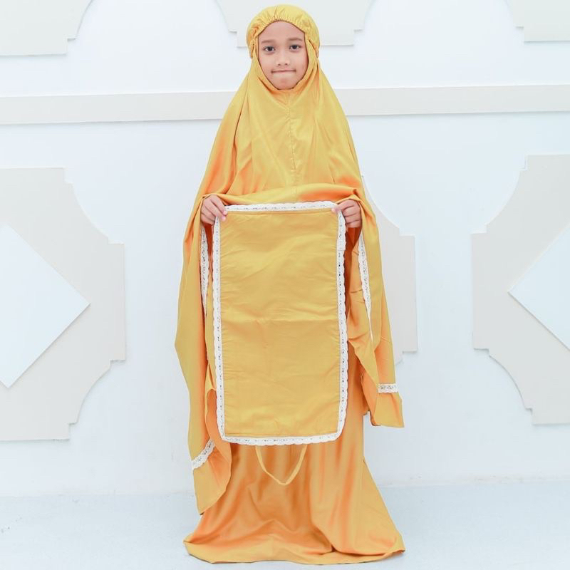 MUKENA ANAK RAYON RENDA TAS SAJADAH by GMJ1