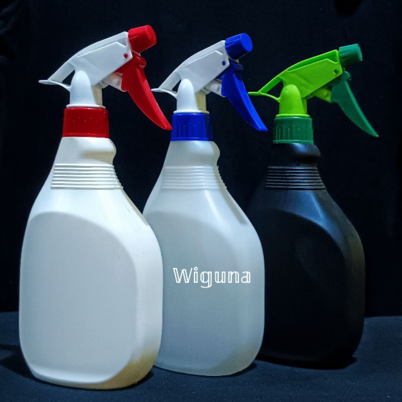 Botol Spray 500ml HDPE / Botol HDPE 500ml Slim Tutup Spray Big Triger / Botol Semprot 500ml