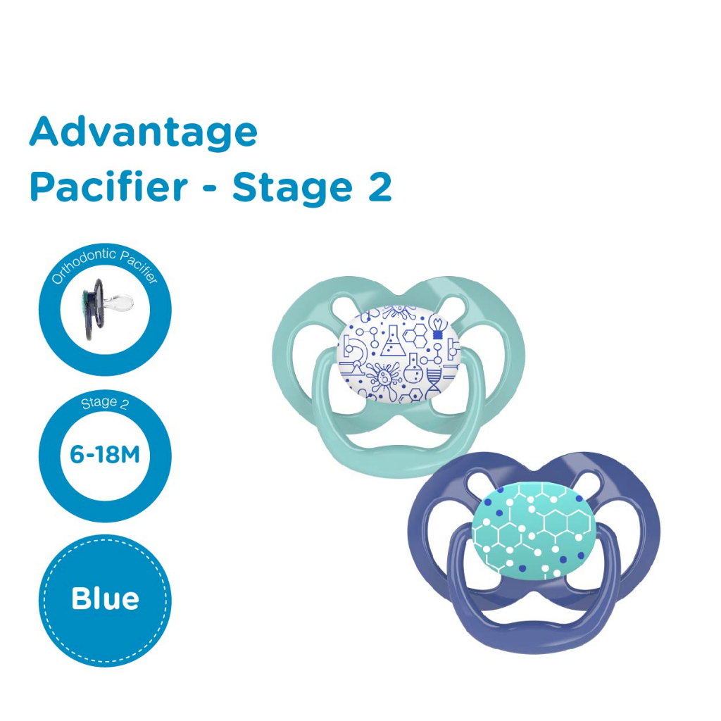 Dr. Brown's Advantage Pacifier - Stage 2 6-18M