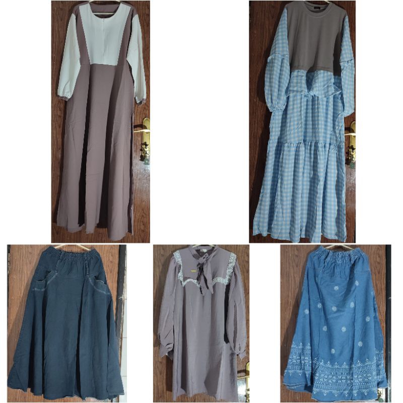 PRELOVED GAMIS / GAMIS EXTU / GAMIS CNT / SETELAN ROK THE VIOLETAS / GAMIS MUSTBE HIJAB / BLAZER LIN