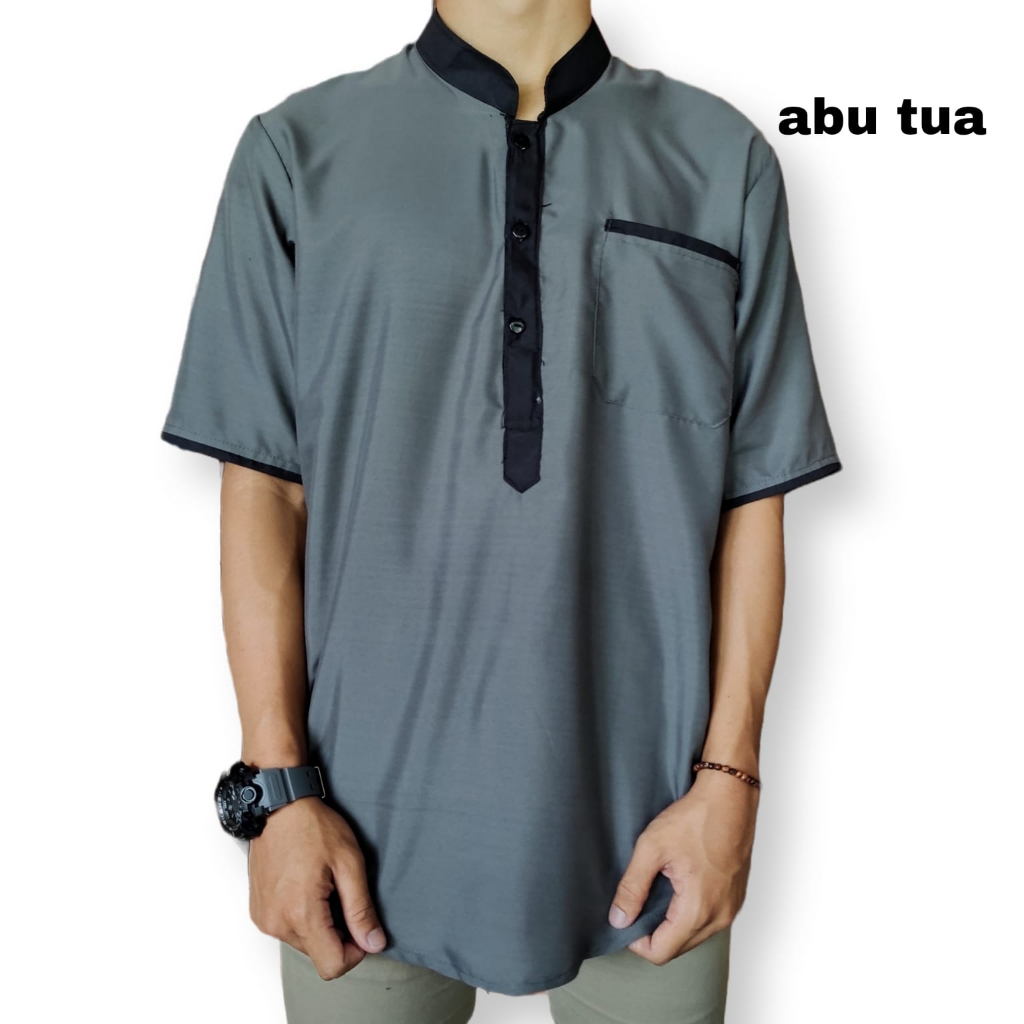 Baju Koko Kurta Hanafi Muslim Wear Casual