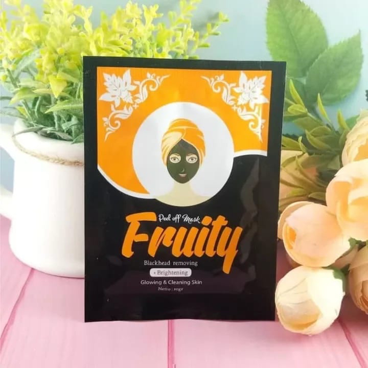 ✿ELYSABETHME✿ Naturgo FRUITY sachet  masker angkat komedo peel off untuk white black head