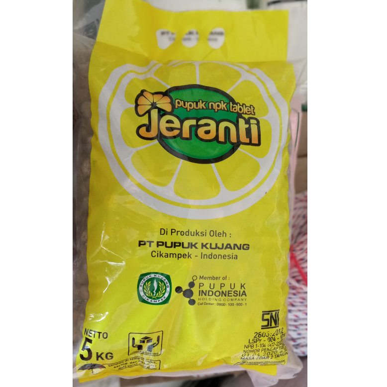 PUPUK NPK TABLET 5 KILO JERANTI
