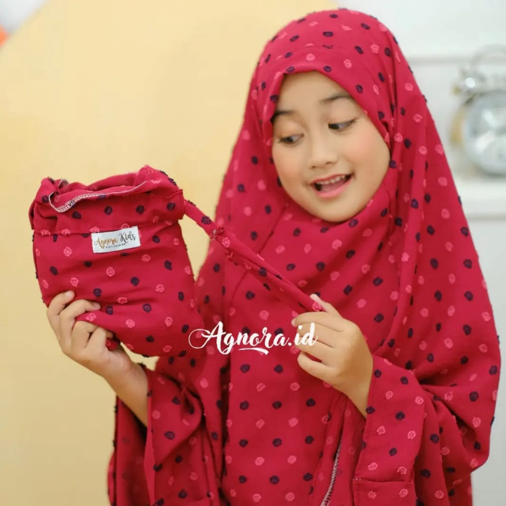 MUKENA ANAK CRINKLE URAGIRI 2 3 4 5 6 TAHUN