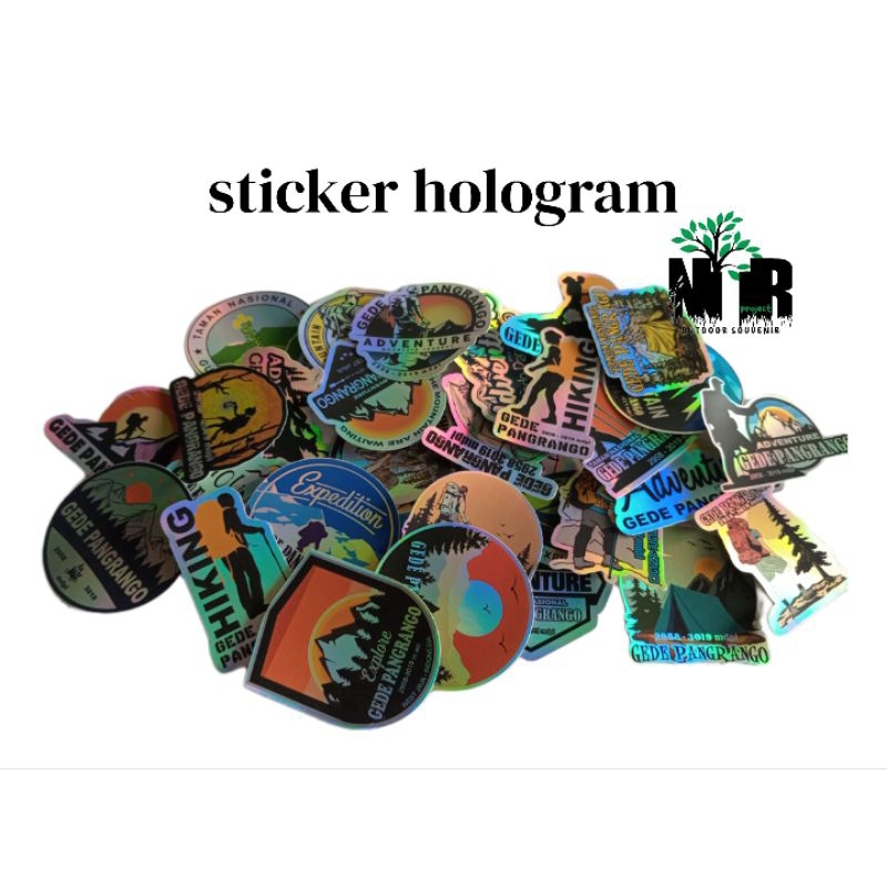 

sticker hologram gede pangrango