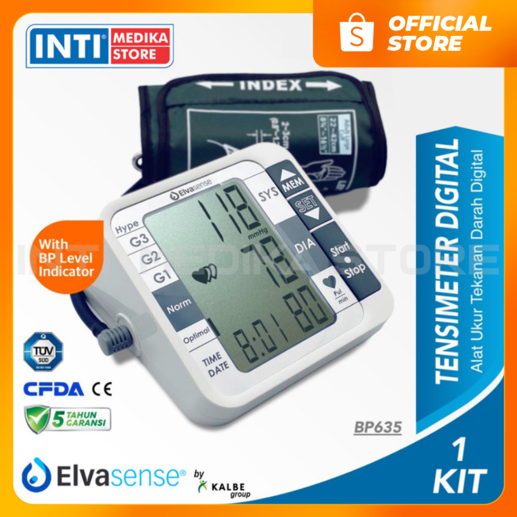 ELVASENSE - Tensimeter Digital BP635 | Tensi Digital Elvasense