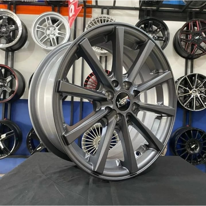 Velg HSR Hustler Ring 16x7/85 Lubang 4 Velg Mobil Jazz Brio Mobilio Yaris