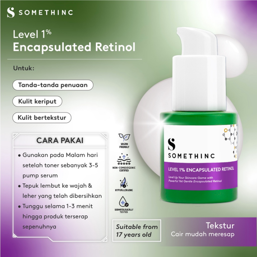 SOMETHINC Level 1% Encapsulated Retinol 20ml (100% ORIGINAL &amp; BPOM)