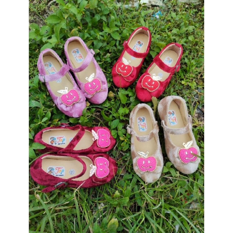 khainuna sepatu flats anak kekinian sol karet size 22-25