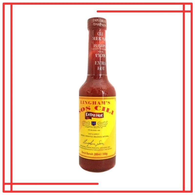 

Sambal Cabe Lingham's. Chilli Sauce 358g.