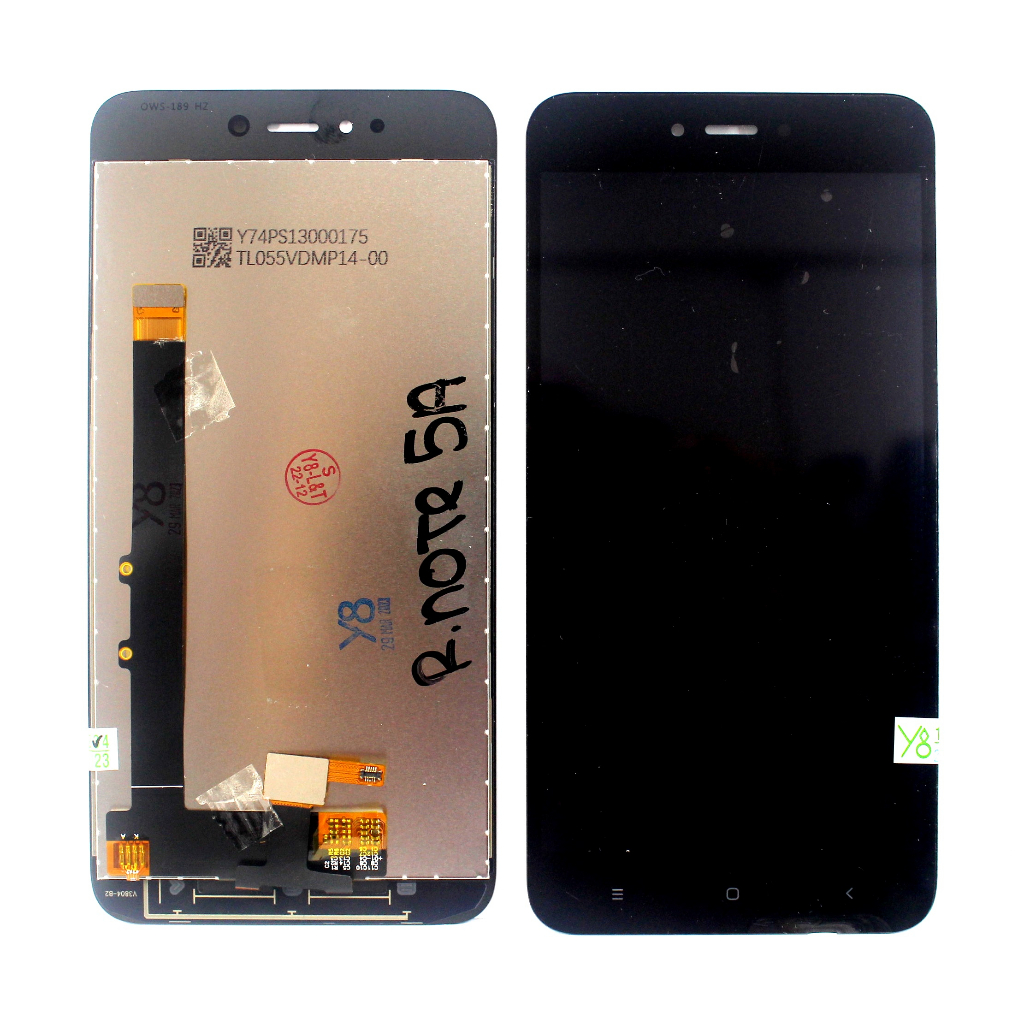LCD LAYAR GAMBAR XIA RED NOTE 5A + TS_ HITAM IN5 = MDG6S Y1 LITE MD6T