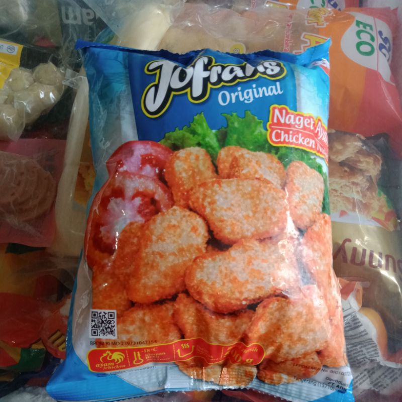 

Frozen Bandung Nuget ayam Jofrans 500gr bukat/stick