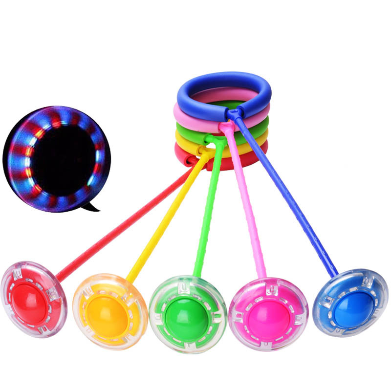 Mainan Hulahup Kaki Full Led / Mainan Anak Jumpball Yoyo Full Led Bisa Nyala /Anak Hula Hoop Lompat / Flashing Jumping Ball