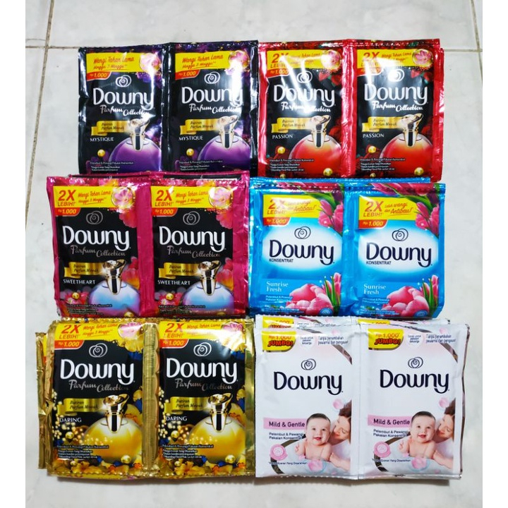 Downy Pelembut &amp; Pewangi Sachet 20ml X 12