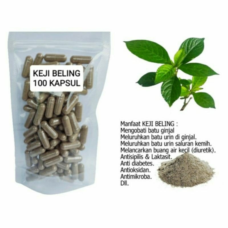 

KEJI BELING Kapsul Herbal Alami Kemasan Hemat - isi 100 pcs