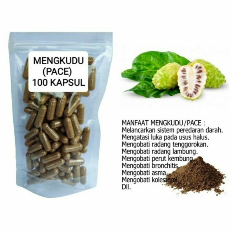 

MENGKUDU Kapsul Herbal Alami Kemasan Hemat - isi 100 pcs