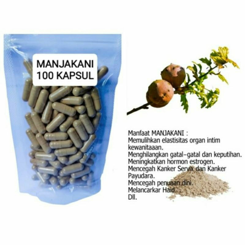 

MANJAKANI Kapsul Herbal Alami Kemasan Hemat - isi 100 pcs