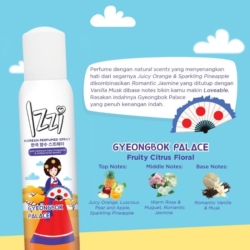 IZZI PARFUM SPRAY KOREAN EDITION 150ML