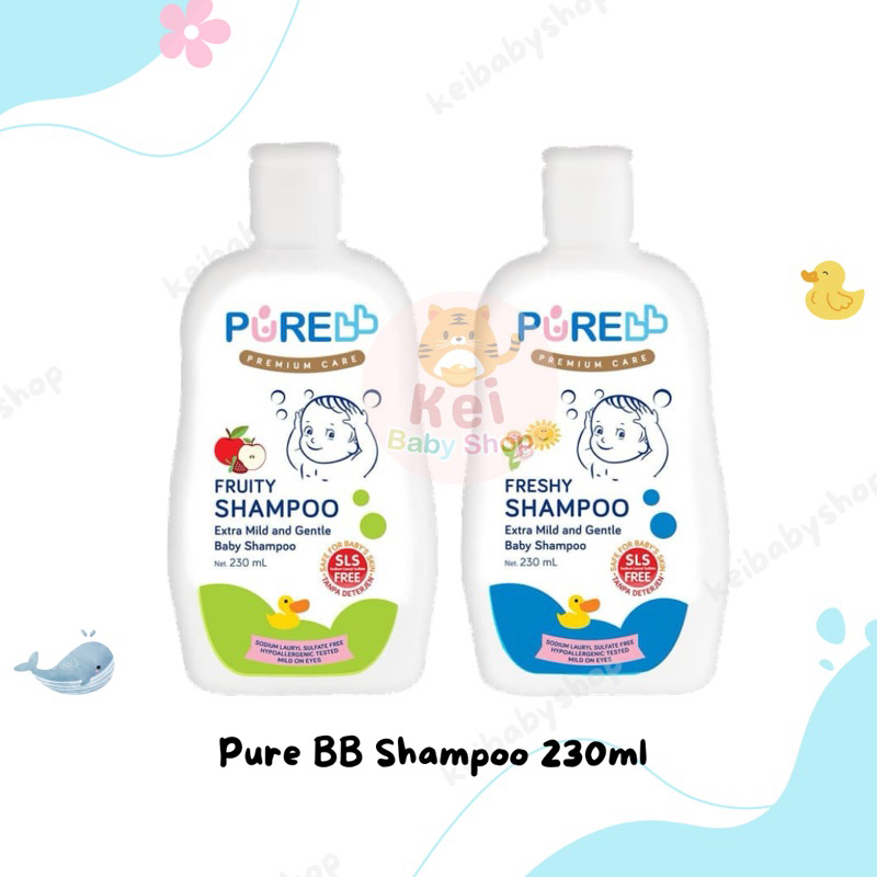 Pure BB Shampo Freshy Fruity 230ml Shampo Bayi Kulit Sensitif