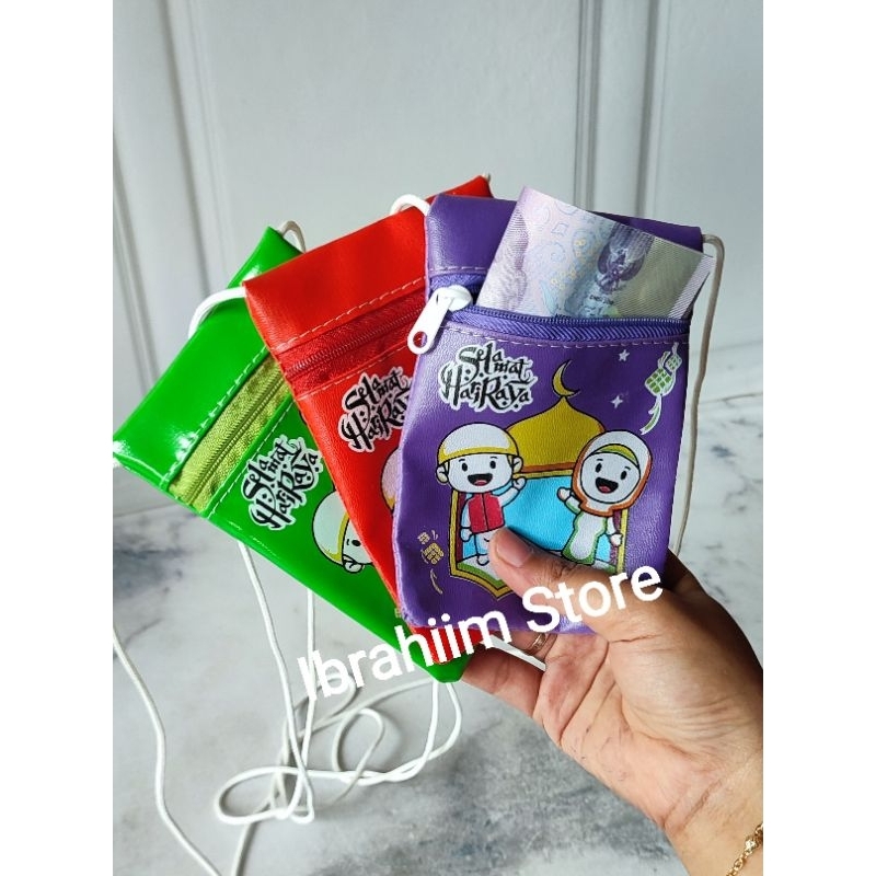 (12 PCS) TAS ANGPAU LEBARAN ANAK TAS DOMPET LEBARAN TAS ANGPAO LEBARAN ANAK MURAH
