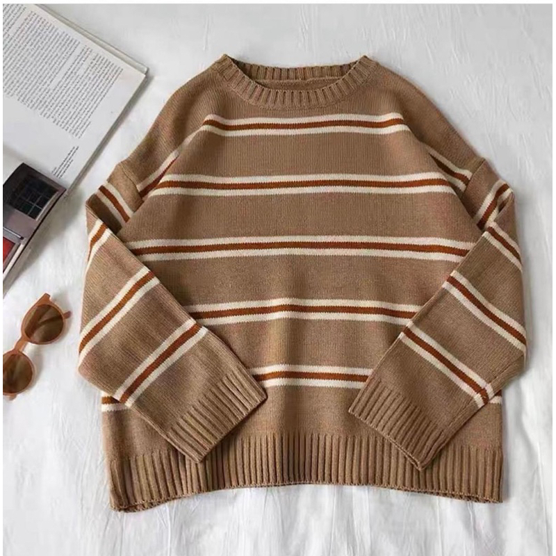 AUDREY KNITE SWEATER | SWEATER RAJUT WANITA KOREAN KEKINIAN KNITTED BLASTER