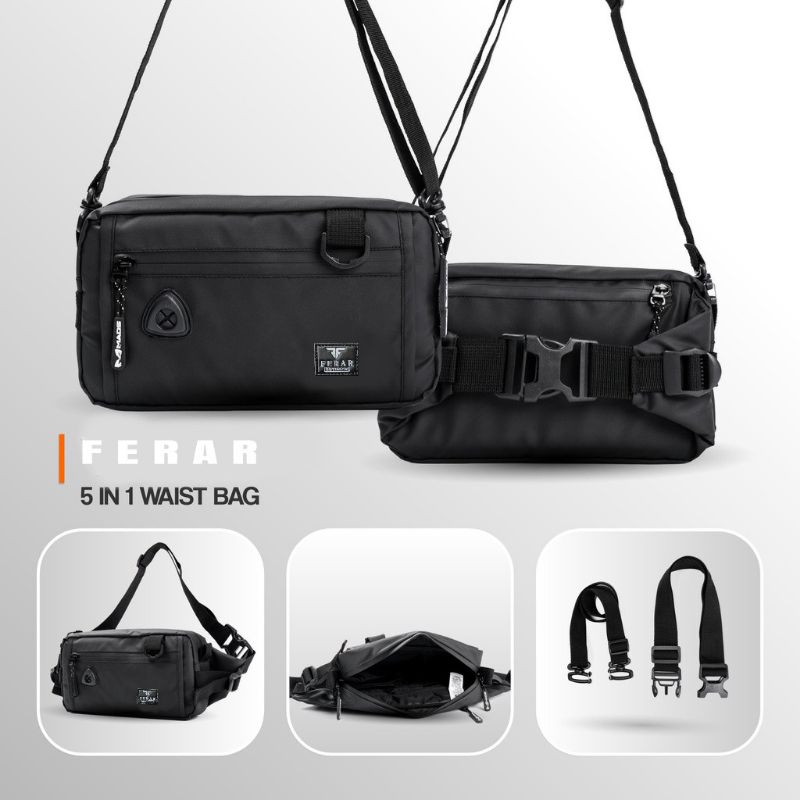 Ferar mascarade - Tas selempang pria - Tas pinggang Clucth bag Tas waistbag