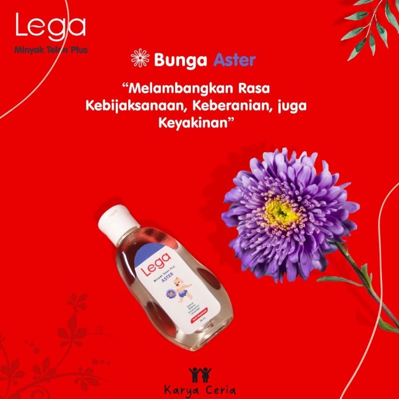 LEGA Minyak Telon Plus Aster Biru Anti Gigitan Nyamuk ukuran 70 ml Harum Wangi Baik Buat Kulit Bayi