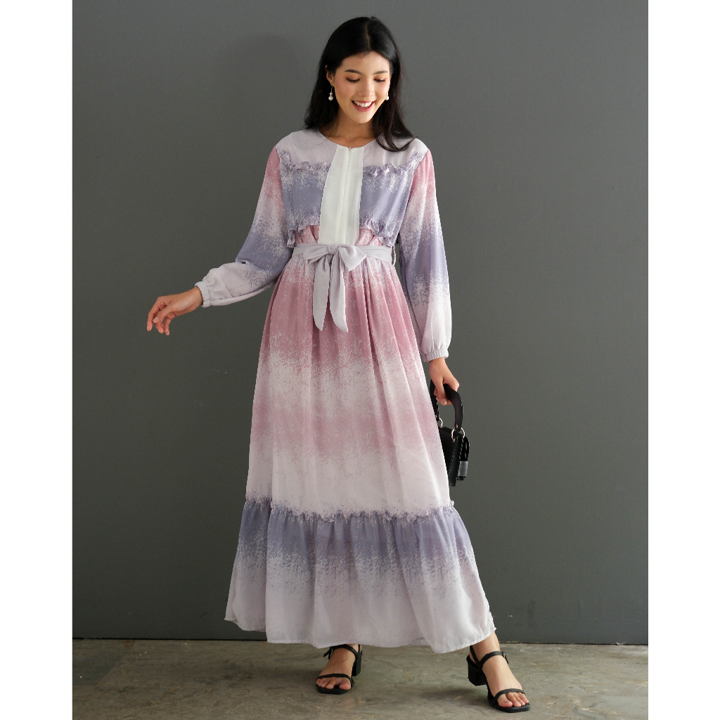 Myrubylicious SALME MAXI DRESS KODE 1925  | DRESS | DRESS WANITA | DRESS MOTIF | BAJU MUSLIMAH