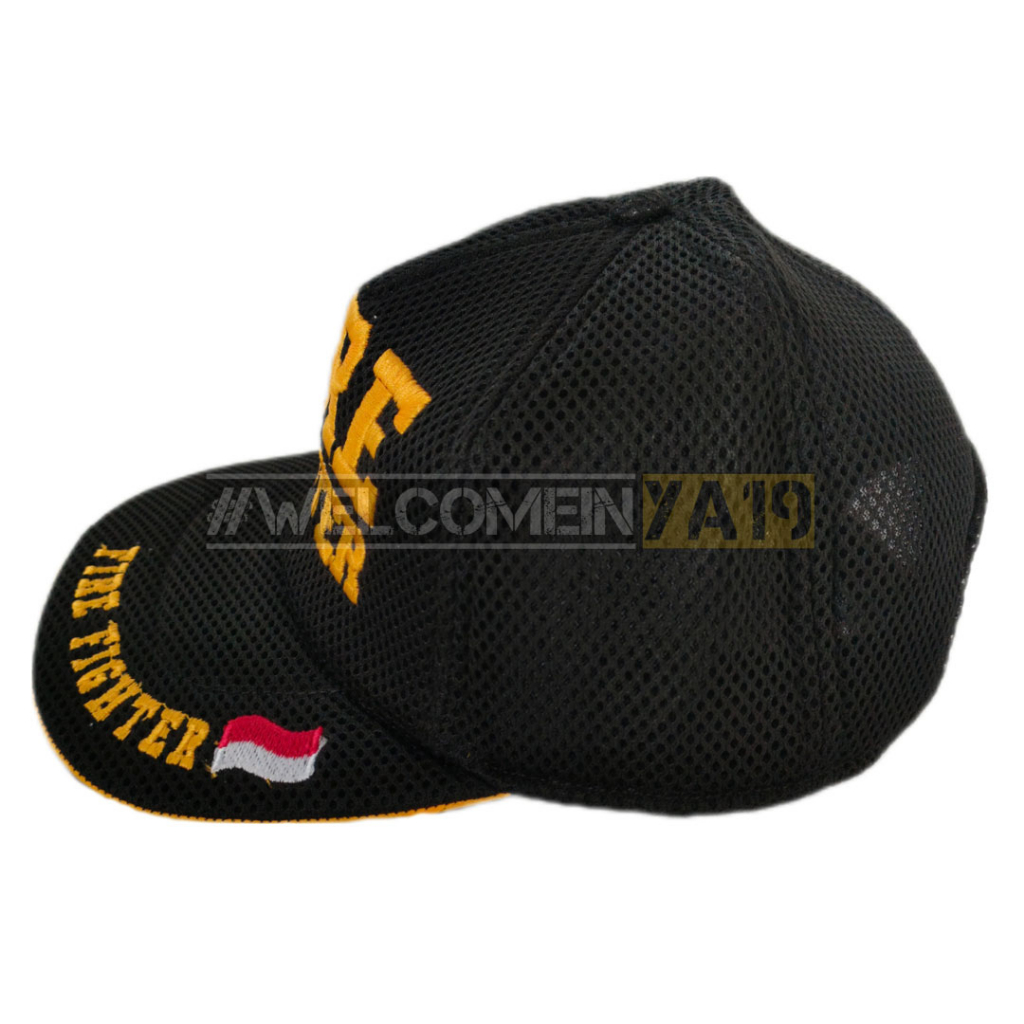 Topi Jaring FIRE FIGHTER / Topi Pemadam Kebaran Hitam