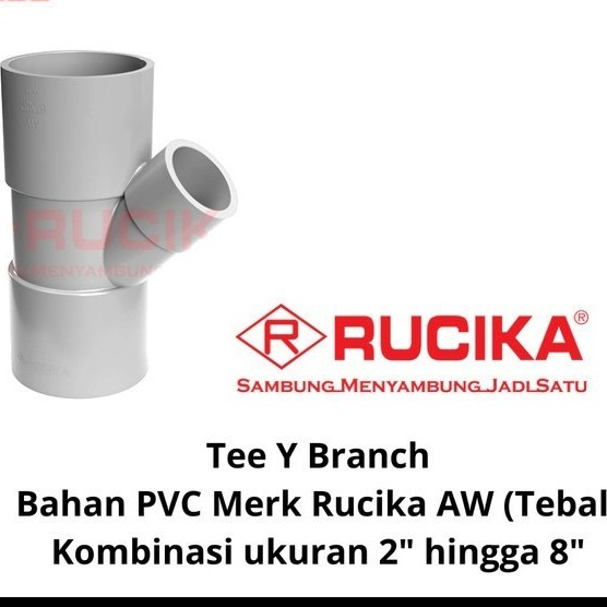 verlop Tee T Y 3 x 2" 45 derajat AW RUCIKA