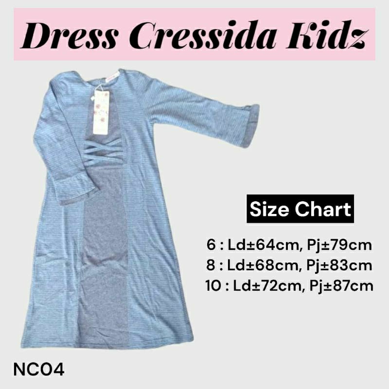 Baju Gamis anak Cressida kids