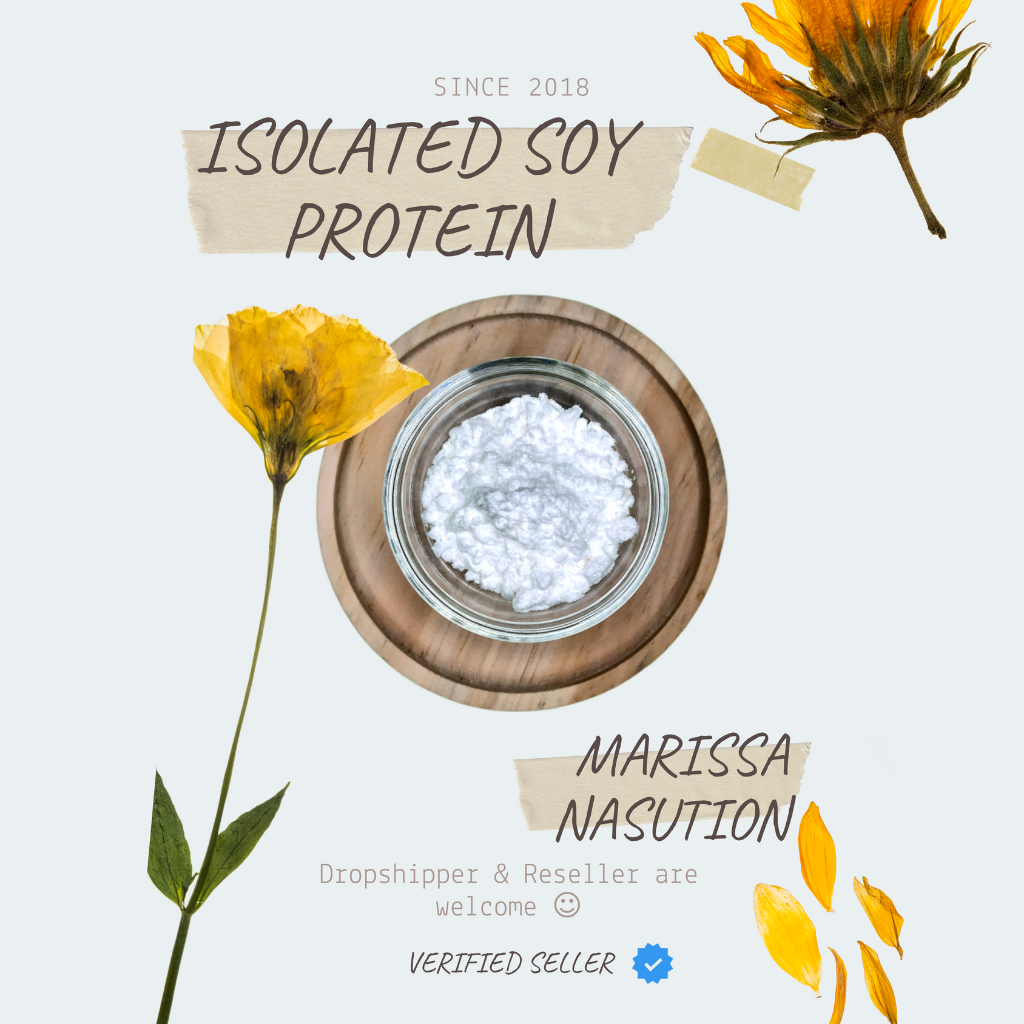 

Isolated Soy Protein Powder Kedelai Bubuk Food 100 GR