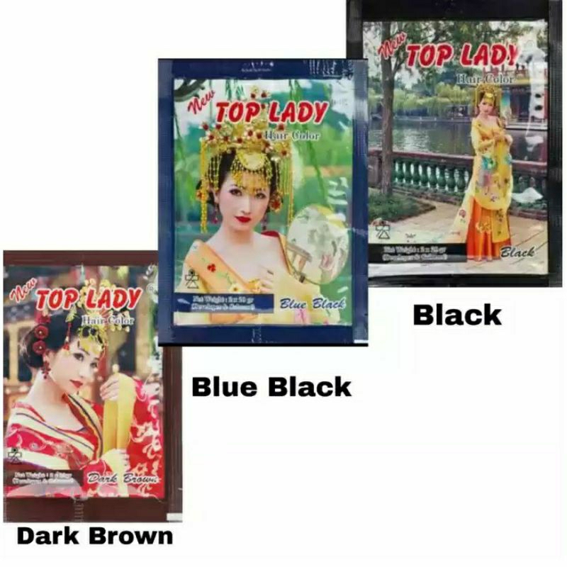 Top Lady Pewarna Rambut hair Color Sachet