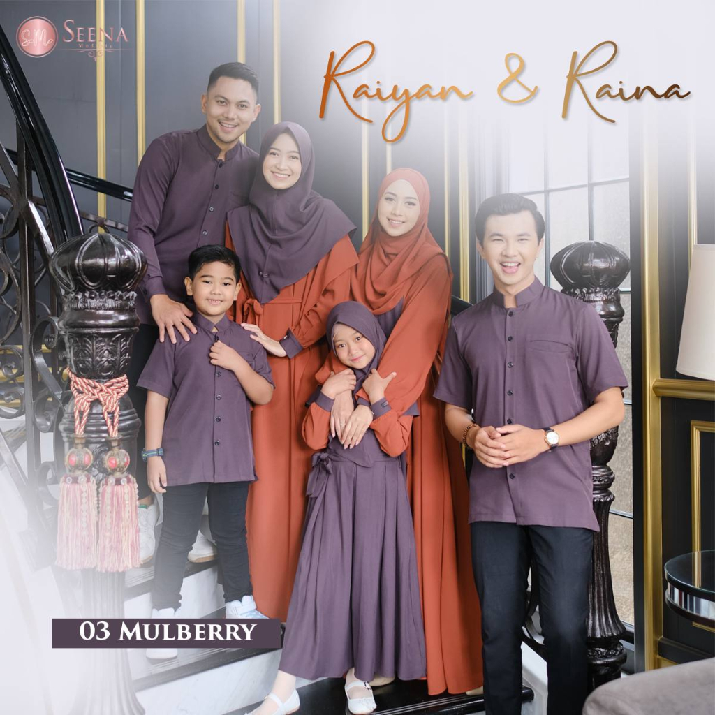 SARIMBIT RAIYAN RAINA BY SEENA MODESTY WARNA MULBERRY