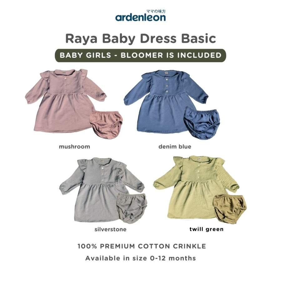 ARDEN LEON Rok Bayi Raya Baby Dress Basic