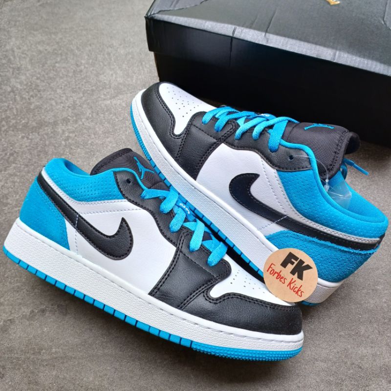 Air Jordan 1 Low Laser Blue (GS) || white