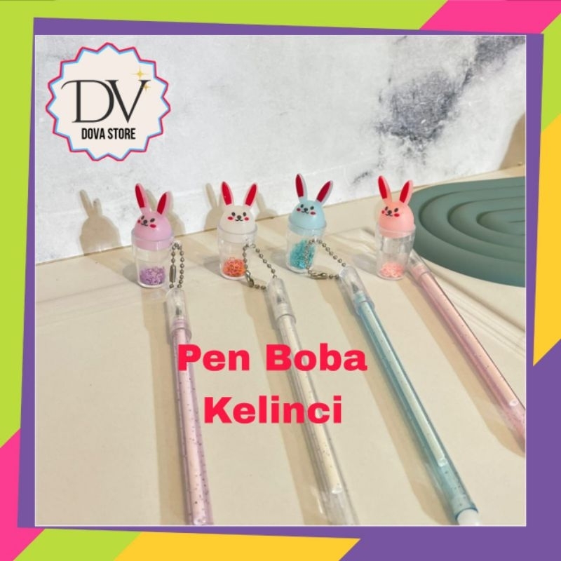 

PULPEN BOBA KELINCI BENTUK BOBA KELINCI PEN LUCU WARNA RANDOM