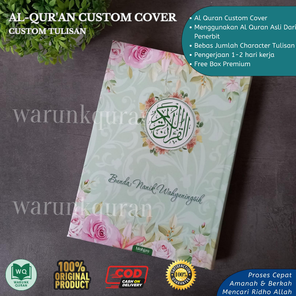 Quran Custom Hard Cover A6 Kecil