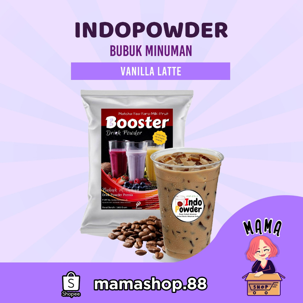 

BUBUK MINUMAN VANILLA LATTE MURAH ENAK PREMIUM / 1KG / BUBUK VANILLA LATTE / POWDER DRINK / VANILLA LATTE POWDER / POWDER VANILA LATE / GROSIR / BUBUK MINUMAN BAHAN USAHA / CAFE