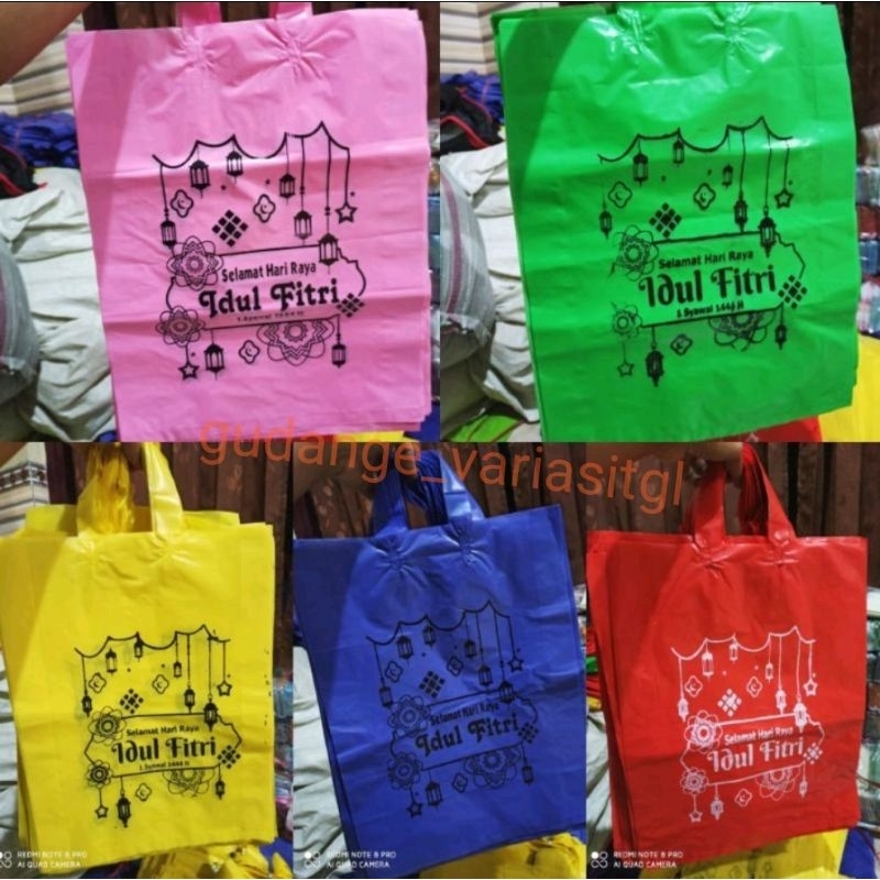 (isi50) tas plastik hantaran lebaran idul fitri 50pcs