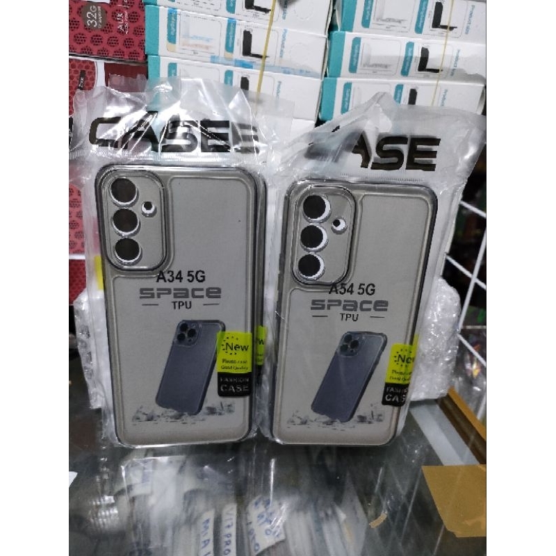 Softcase Samsung A34 5G Silikon Casing Case Bening Transparan Terasfaran Pelindung Pro Camera