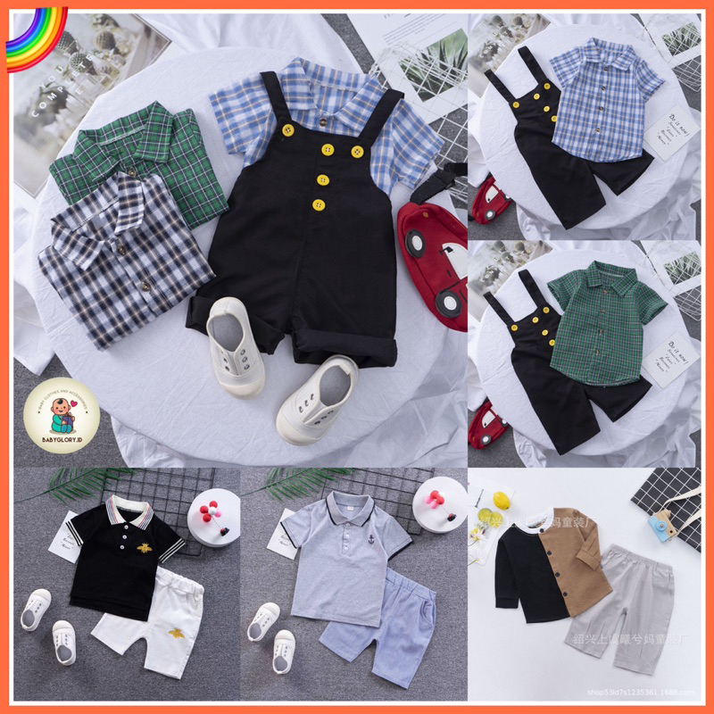 SPESIAL LEBARAN ✨ Baju Overall Anak / Setelan Baju Overall Anak / Overall Anak/ Jumpsuit Anak Setelan anak Import