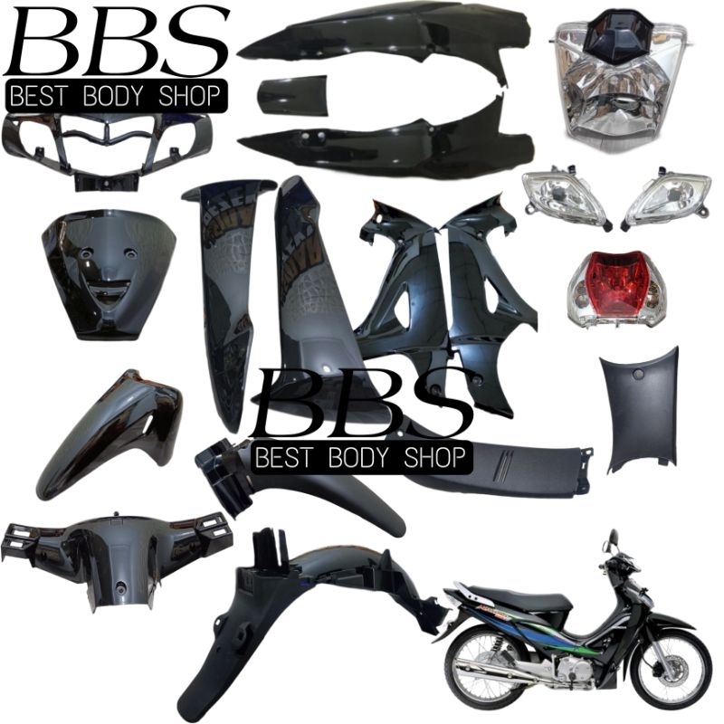 Full Cover Body Honda Karisma 125 D / X | Full Set Bodi Karisma 125 D/X Warna Hitam / Biru / Silver