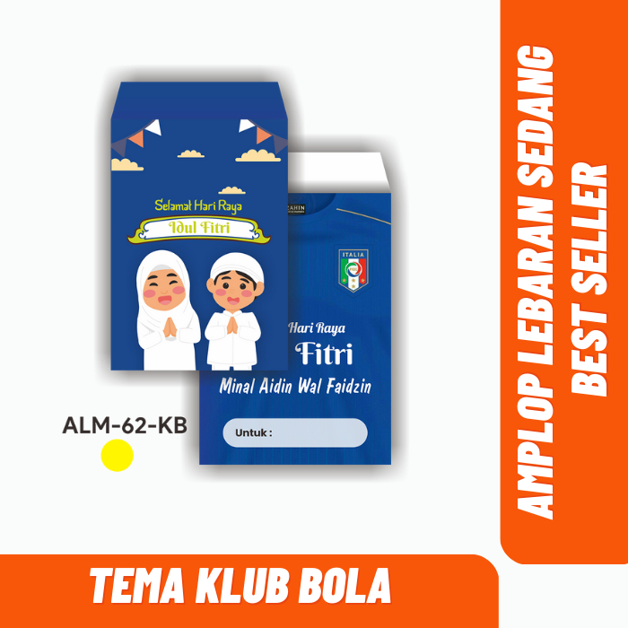 AMPLOP LEBARAN 2023 ISI 10 PCS SERI KLUB BOLA
