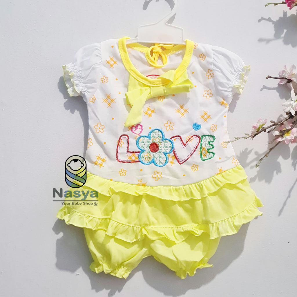 [N-089] Setelan baju bayi perempuan Lucu - merk cassey