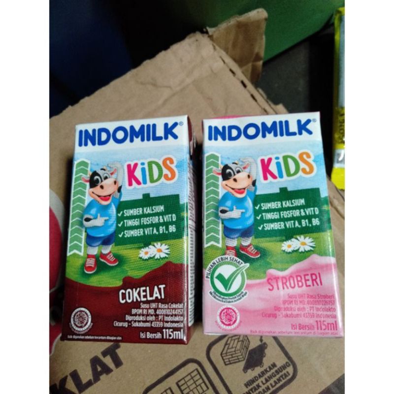 

susu UHT indomilk kisd 115gdengan kandungan: -sumber kalsium -tinggi fosfor&vitamin D -sumber vitamin A,B1,&B6