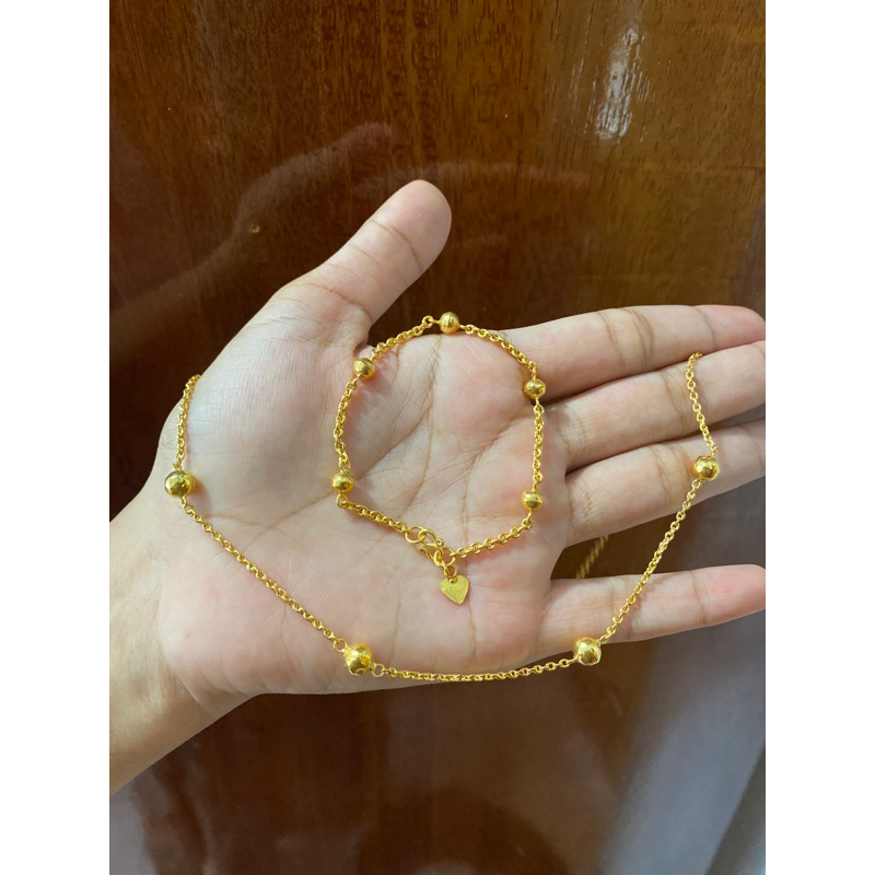 SET KALUNG dan GELANG SEPUH EMAS