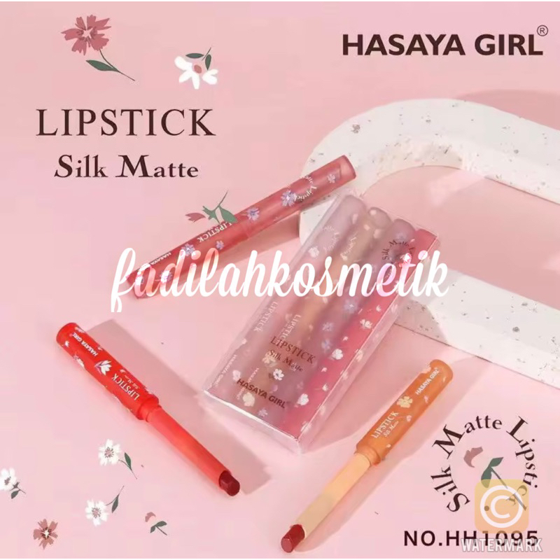 [SET ISI 4] Lipstik Hasaya Girl Charming & Silk Matte