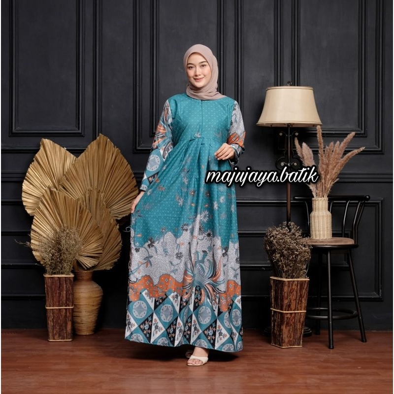 MS GAMIS BATIK SRIWEDARI MAXI BUMIL/BUSUI KATUN SOGAN ALLSIZE &amp; JUMBO