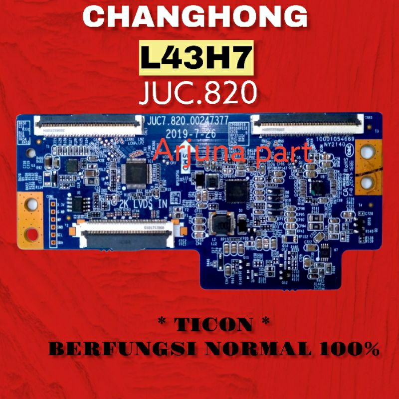 TICON TV CHANGHONG L43H7 / TICON CHANGHONG L43H7 / TIMING CONTROL L43H7 / TICON L43H7